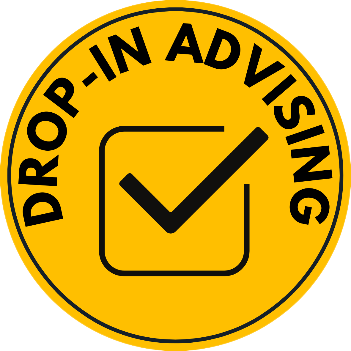 Drop in advising icon that links to the drop-in page.