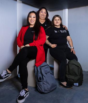 Wynn Nguyen, Irene Sotelo and Selena Lopez from Project Rebound